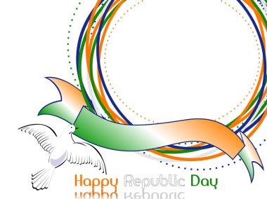 A template frame with copy space for text on Indian tri color gr clipart