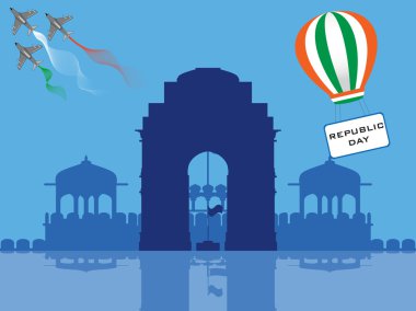 Vector illustration of Republic Day . clipart