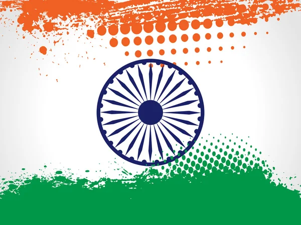 Векторная иллюстрация декоративного Индийского национального флага  . — стоковый вектор