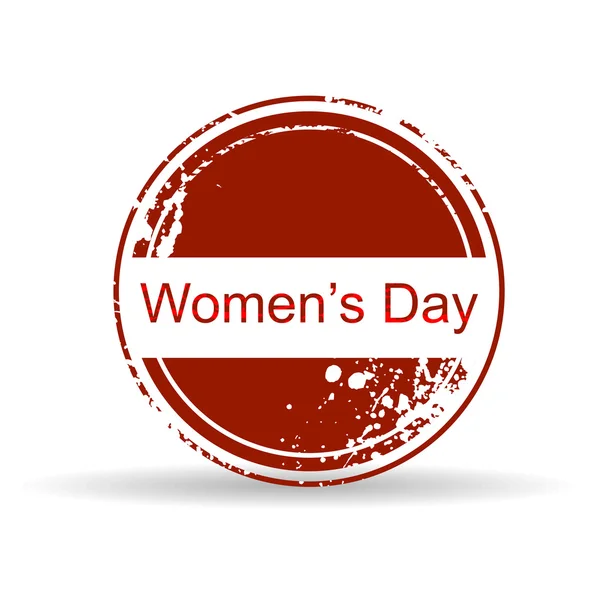 Εικονογράφηση φορέας σφραγίδα καουτσούκ για την ημέρα των γυναικών. — Διανυσματικό Αρχείο