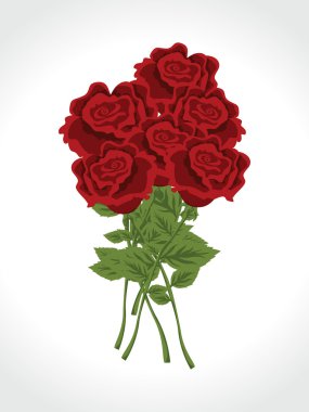 Beautiful bunch of roses for valentine's day and any other occas clipart