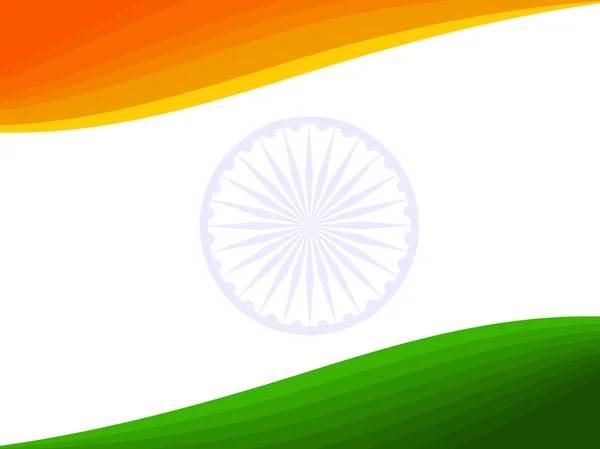 Vektorové ilustrace indické státní vlajky. — Stockový vektor