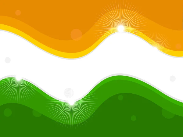Εικονογράφηση φορέας μια ινδική εθνική σημαία. — Διανυσματικό Αρχείο