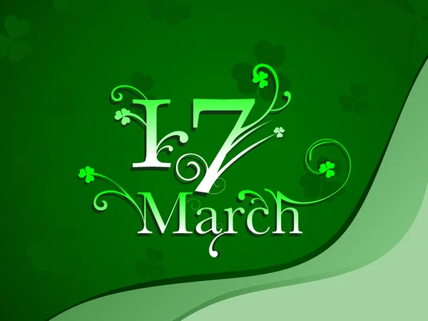 Vector background for St. Patrick's Day. — Stock Vector