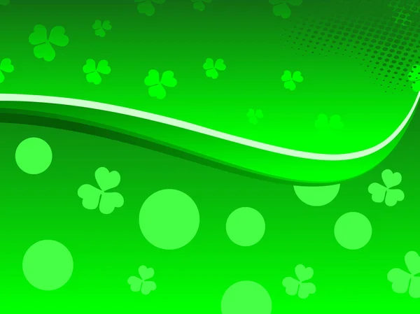 Abstrakt st Patricks day glänsande bakgrund med grön färg. VEC — Stock vektor