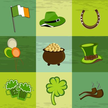 A set of St. Patrick day elements. clipart