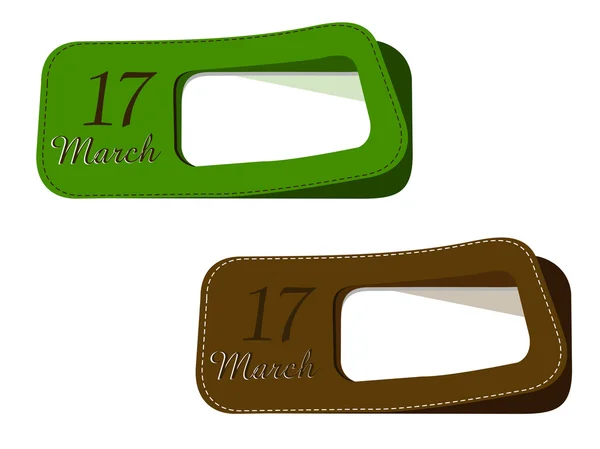 New labels for St.Patrick's Day. — Stock Vector