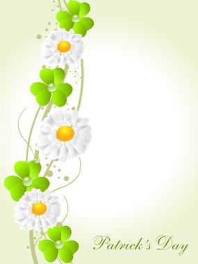 Vector background for St. Patrick's Days. clipart