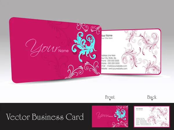 Business card set. Vector. — Stock Vector
