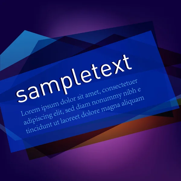 Buntes Banner für text.vector — Stockvektor