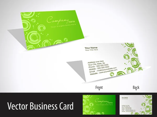 Business card set. Vector. For more similar business card, pleas — Stock Vector