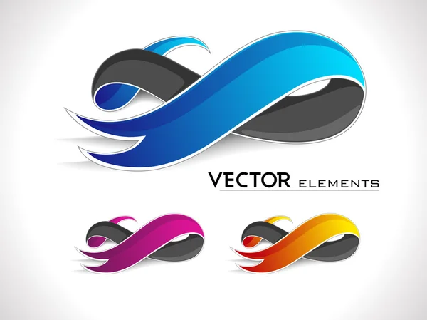 Conjunto de elementos vectores . — Vector de stock