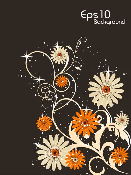 Fond floral abstrait. SPE 10 . — Image vectorielle
