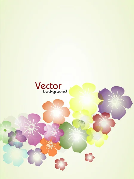 Abstraktní květinový vlnovkovitý pozadí. EPS 10. — Stockový vektor