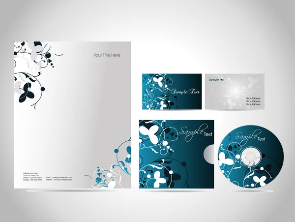 Business Kit Design für Ihr Projekt. Vektorillustration — Stockvektor