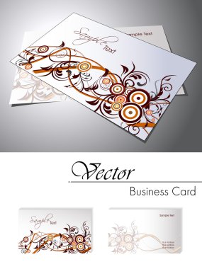 Business card set. Vector.For more similar business card, please clipart