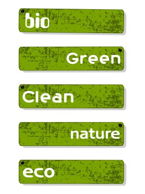 Set of nature concept banners. Vector illustration. clipart