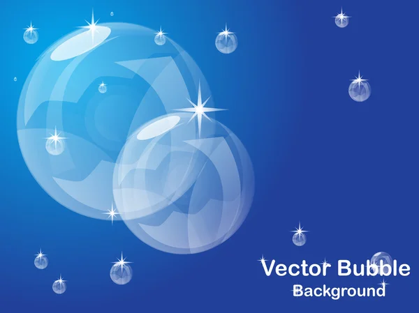 Shiny Bubble background. Vector illustration. — Stock Vector