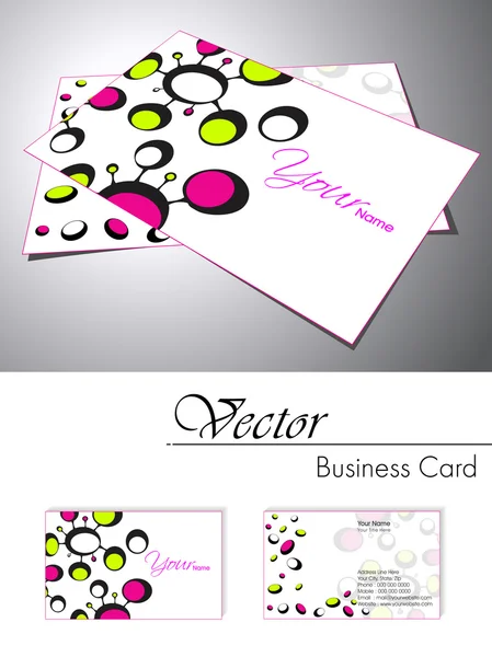 Business card set. Vector.For more similar business card, please — Stock Vector