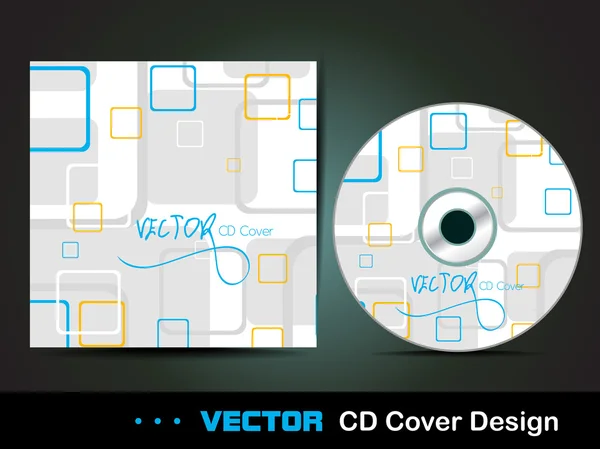 Square abstract CD cover,for more business card of this type ple — Stock Vector