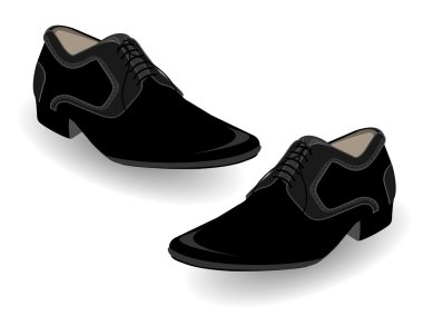 Mens Shoes, vector - 1 clipart