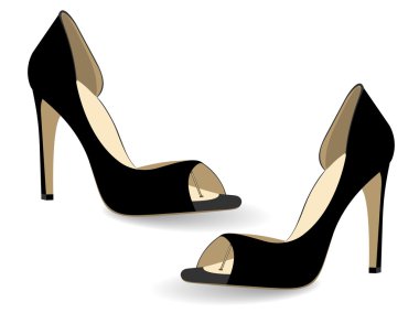 Ladies Shoe, vector - 1. clipart