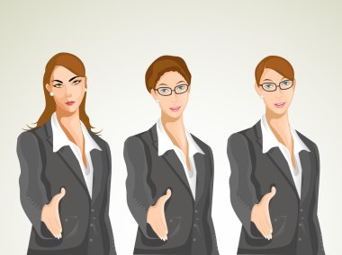 Vector illustration of character, business set 1. clipart