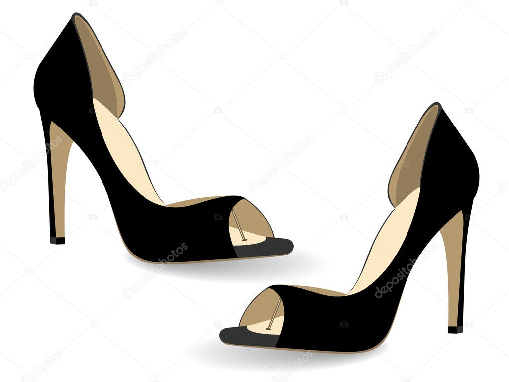 Ladies Shoe, vector - 1.