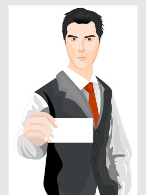 Vector illustration of a Business Men - 2. clipart