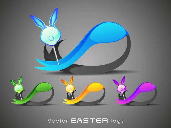 Set of Easter tags - 3. — Stock Vector