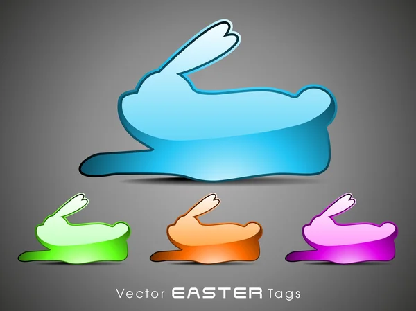 Set de etiquetas de Pascua - 4 . — Vector de stock