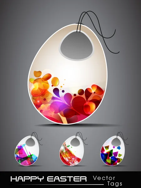 Vector illustratuonof kleurrijke eieren voor vrolijk Pasen. — Stockvector