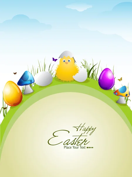 Векторна ілюстрація барвисті великодні яйця для щасливого Великдень. — стоковий вектор