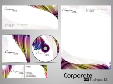 Professional Corporate Identity kit or business kit. clipart