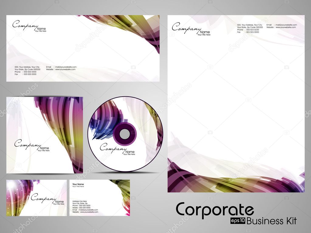 Professional Corporate Identity kit or business kit.