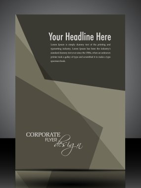 EPS 10 Professional Corporate Flyer Design Presentation. editabl clipart