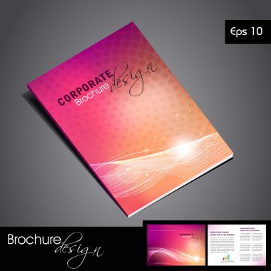 Professional Business Vector & Corporate Brochure Design clipart