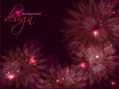 Abstract background with sparkeling effects. clipart