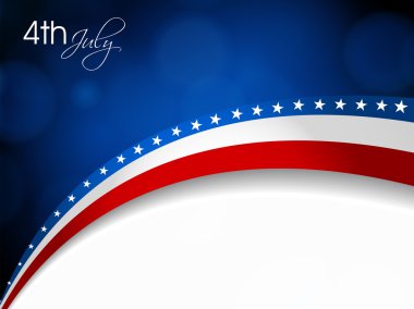 4th of July independence day background. vector