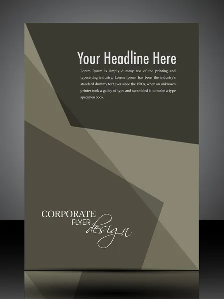 Présentation EPS 10 Professional Corporate Flyer Design. éditabl — Image vectorielle