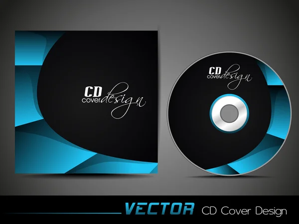 Diseño de la cubierta del CD . — Vector de stock