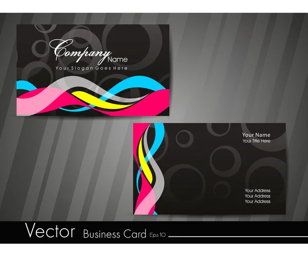 Conjunto de tarjetas de visita profesional . — Vector de stock