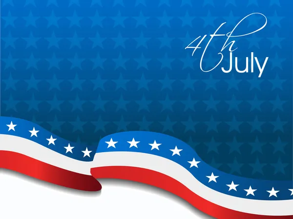 Jour de l'indépendance 4 juillet fond . — Image vectorielle