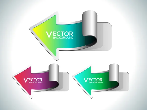 Vektor illustration av etiketten eller klistermärke — Stock vektor
