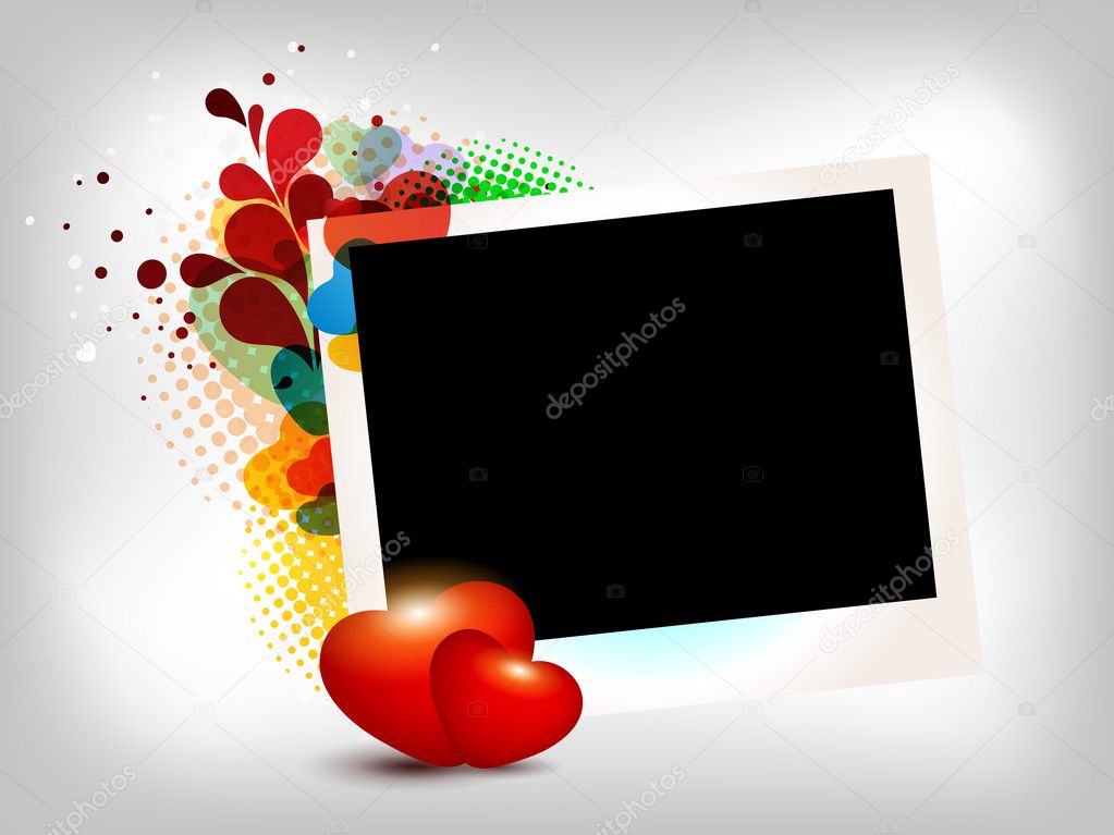 Stock vector illustration picture frame.