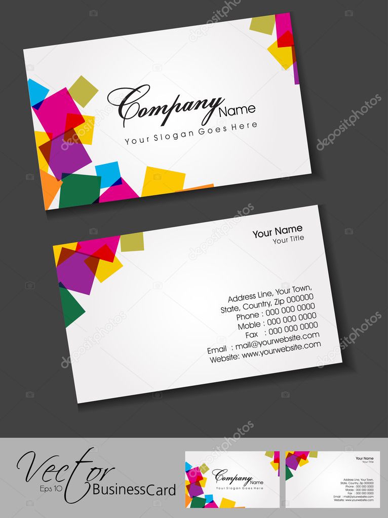 Abstract business card set , for more business card of this type