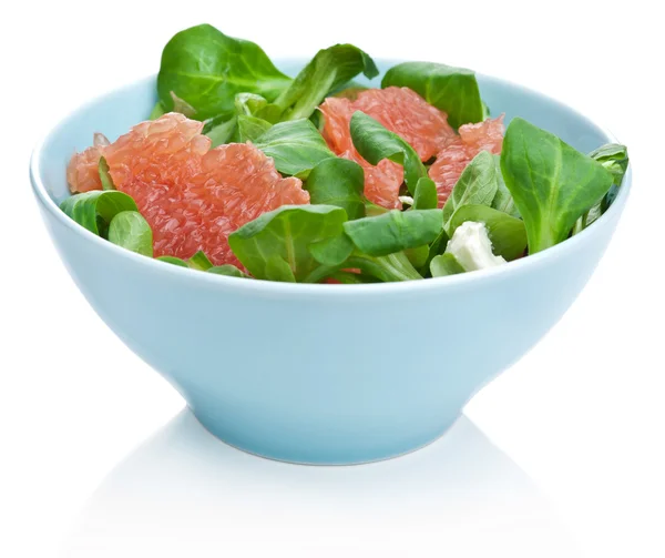 Fresh salad with grapefruit isolated — Stock Photo, Image