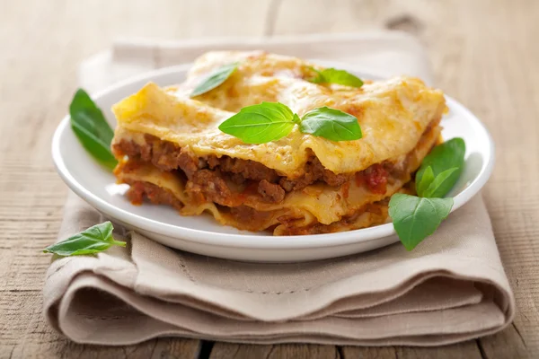 Classic lasagna bologneseclassic lasagna bolognese — Stock Photo, Image