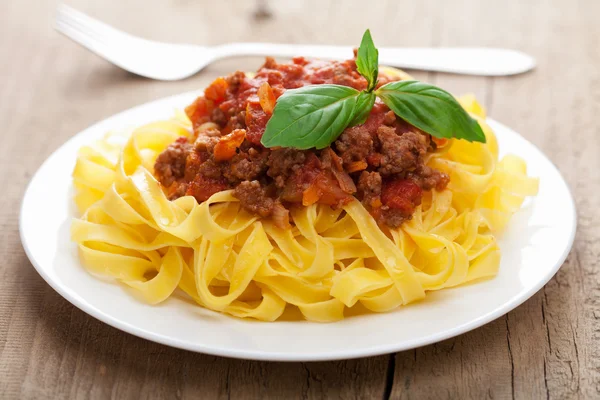 Tagliatelle bolognese — Stock Photo, Image