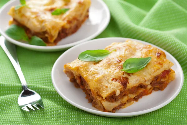 Classic lasagna bolognese — Stock Photo, Image